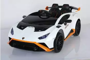 ES-Toys Lamborghini Huracan STO Kinder-Elektroauto 24V, wei&szlig; (ET5771-Weiss)