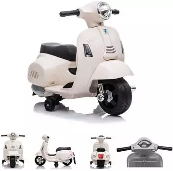 Moni Vespa GTS Super Sport Kinder-Elektromotorrad, wei&szlig; (110009)
