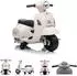Moni Vespa GTS Super Sport Kinder-Elektromotorrad, weiß (110009)