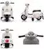 Moni Vespa GTS Super Sport Kinder-Elektromotorrad, weiß (110009)