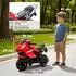 AIYAPLAY Kinder-Elektromotorrad mit USB, Stützrädern, Musik & Scheinwerfer