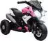 HomCom Kinder-Elektromotorrad mit Musik & Scheinwerfer, 25W, rosa, 3-5 Jahre