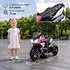 HomCom Kinder-Elektromotorrad mit Musik & Scheinwerfer, 25W, rosa, 3-5 Jahre