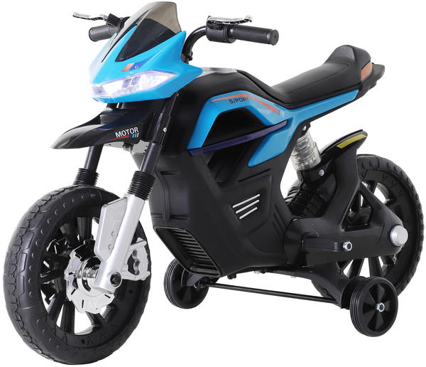 HomCom Kids Electric Ride-On Motorcycle (370-068BU) Blue