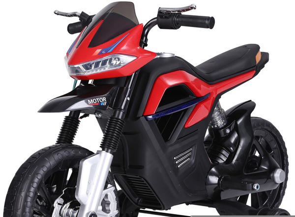 HomCom Kids Electric Ride-On Motorcycle (370-068RD) Red
