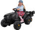 Actionbikes Elektro-Kindertraktor mit Anhänger 90W (TD925) grau/schwarz