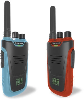 Kidywolf Walkie-Talkies mit Taschenlampe blau/rot