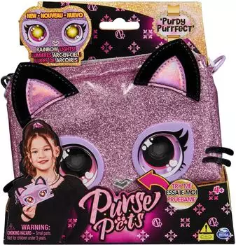 Spin Master Purse Pets Kätzchen-Handtasche mit Farbwechsel-Augen und Lichteffekten (6067884)