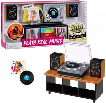 MGA Entertainment Miniverse Real Music Mini-Plattenspieler Sammlerstück (Mini Record Player)