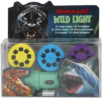 Depesche Adventure World Projektor-Taschenlampe, t&uuml;rkis, 3 Bildscheiben (13375)