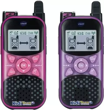 VTech KidiTalkie Explorer Walkie-Talkie Set mit Taschenlampe, pink, 2-St. (80-572554)