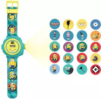 Lexibook Despicable Me Minions Projektionsuhr, 20 Bilder, Kinder (DMW050DES)