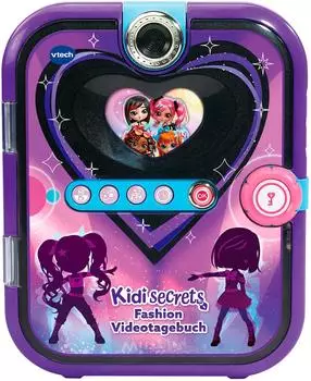 VTech KidiSecrets Fashion Videotagebuch, schwarz, Gesichtserkennung (37137739-0)
