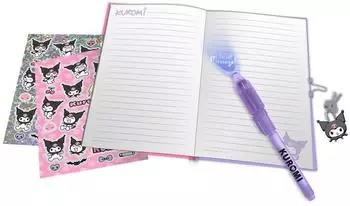 Kids Licensing Kuromi Geheimtagebuch mit magischem Stift und Schloss (KU00053)