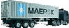 Tamiya 56326, Tamiya 56326 Maersk 1:14 Container-Auflieger