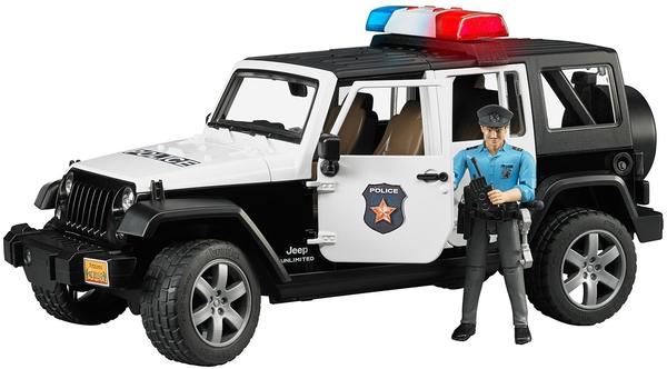 Bruder Jeep Wrangler Unlimited Rubicon Polizeifahrzeug mit Polizist und Ausstattung