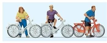 Preiser H0 (1:87) 10637 - Stehende Radfahrer an der Bahn