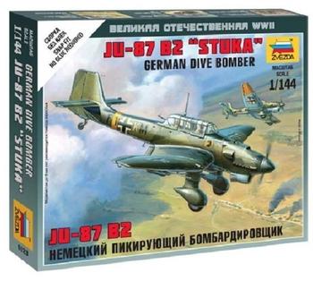 Zvezda Svezda 1:144 WWII Wargame AddOn Dt. German Dive Bomber Ju-87 B2 Stuka