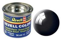 Revell Gloss "Black " (RAL 9005) Email Color Enamel - 14ml 47125541880022