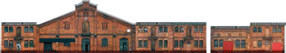 Auhagen Halbrelief-Hintergrundkulisse 6 Industrie-Fassaden (42506)