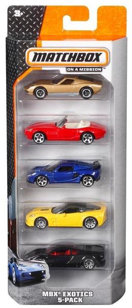 5 Stück Spielzeug Spielzeugauto NEU Geschenkset Matschbox Mattel C1817 
