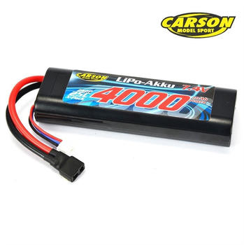 Carson LiPo 7.4V 4000mAh 25C Round-T-Plug (500608145)