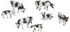 NOCH 15721, NOCH H0 Kühe schwarz/weiß Bemalt, Stehend