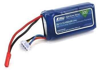 E-flite Akku LiPo 11.1V 450mAh 18AWG JST (EFLB4503SJ30)