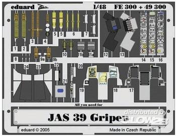 Eduard JAS-39 Gripen - Detailset 1/48