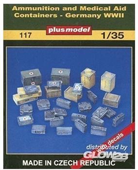 Plus Model 117 Munitions- und Medizinbehälter WW II in 1:35