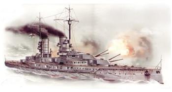 ICM 1/350 WWI German Battleship Markgraf