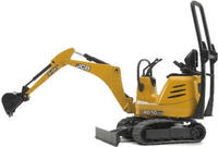 Bruder 62003, Bruder Baufahrzeug Modell JCB Mikrobagger 8010 CTS Fertigmodell