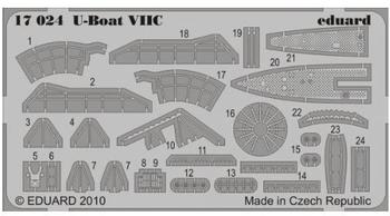 Eduard Dt. U-Boot Typ VII C - Detailset 1/350