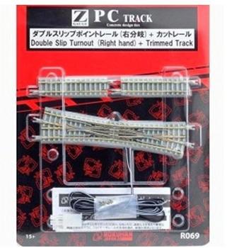 Rokuhan 7297069 Z Gleis (mit Bettung) Doppelkreuzungsweiche elektrisch 112.8mm 13° 1 Set