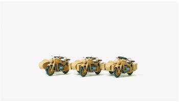 Preiser H0 (1:87) 16563 - H0 Zündapp KS 750,3 St.+Beiwg