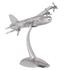 FineBuy Design Deko Flugzeug Propeller aus Aluminium Farbe Silber