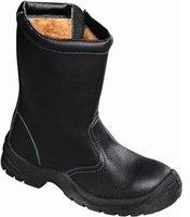 teXXor Zipper S3-Winterreißverschluss- stiefel schwarz/grün 6340 Gr: 36