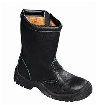 teXXor Zipper S3-Winterreißverschluss- stiefel schwarz/grün 6340 Gr: 42