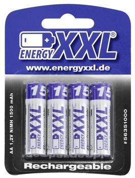 XciteRC energyXXL Mignon Akkus 1500 mAh Ni-MH Typ AA 1,2V 4 Stück