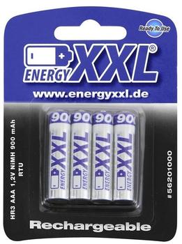 XciteRC energyXXL Micro Akkus 900 mAh RTU TYP AAA 1,2V 4 Stück