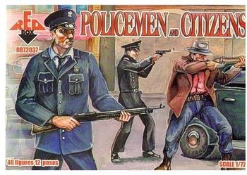 Red Box Policemen and citizens 1982037