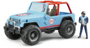 Bruder Jeep Cross Country Racer blau mit Rennfahrer (02541)