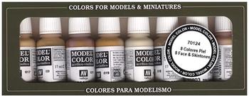 Acrylicos Vallejo Vallejo Model Color: Model Color Set Fantasy-Pro Malefic Flesh (8)
