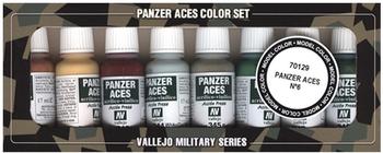 Vallejo Model Color Panzer Aces Set No6 (8 Farben) Skintones, Splinter Camo (VA70129)