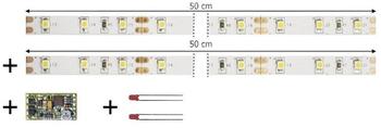 TAMS Elektronik 53-01450-02-C LED-Streifen Fahrtrichtungsabhängig, Dimmen, Schalten mit Modul Warm-
