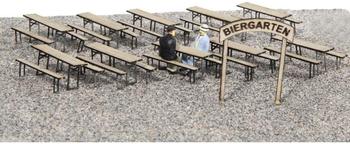 MBZ 80268 H0 Biergartenausstattung Bausatz, Unbemalt