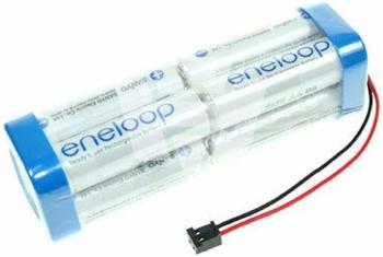 Panasonic eneloop Doppelwürfel F2x2x2 Graupner Akkupack 8x Mignon (AA) Kabel, Stecker NiMH 9.6 V 1900 mAh