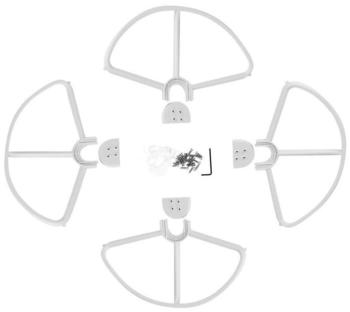 vhbw Rotor Schutz Abdeckung weiß für Drohne Multicopter Quadrocopter DJI Phantom 2, 2 Vision, 2 Vision + plus, 3 Advanced, 3 Professional, FC40