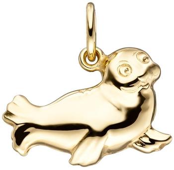 JOBO Anh&auml;nger Robbe Seehund 585 Gold Gelbgold Goldanh&auml;nger