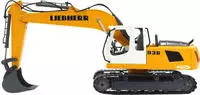 JAMARA Baustellenfahrzeug Liebherr R936 Bagger, ferngesteuert, mit Batterie &
